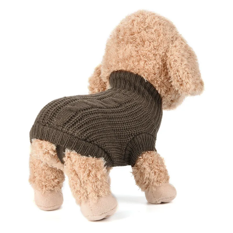 Новый вязаный джемпер для собак и кошек зимний теплый свитер пальто щенков