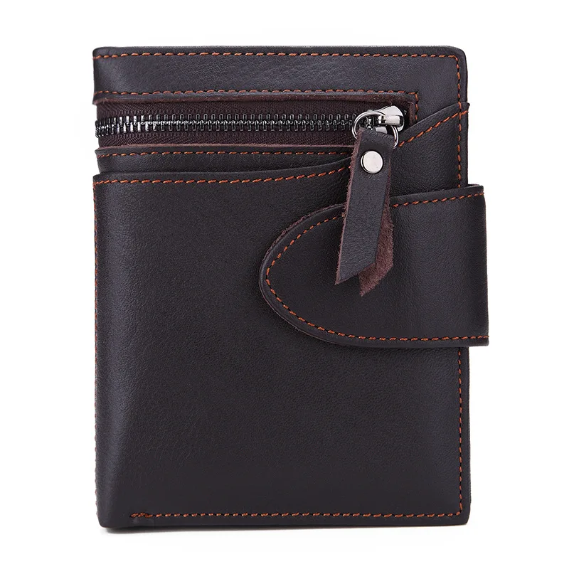 LEE PRINCESS New Wallets Genuine Leather Military Male Small Purse Mini Money Bag Cowhide Zipper Round Man Purses Mens Wallet | Багаж и
