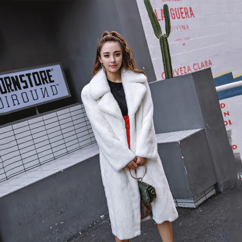 Beautiful Park with natural fur,Women long 3D floral real mink fur coat,2019 new Thick warm Women's coats,fashion white velvet