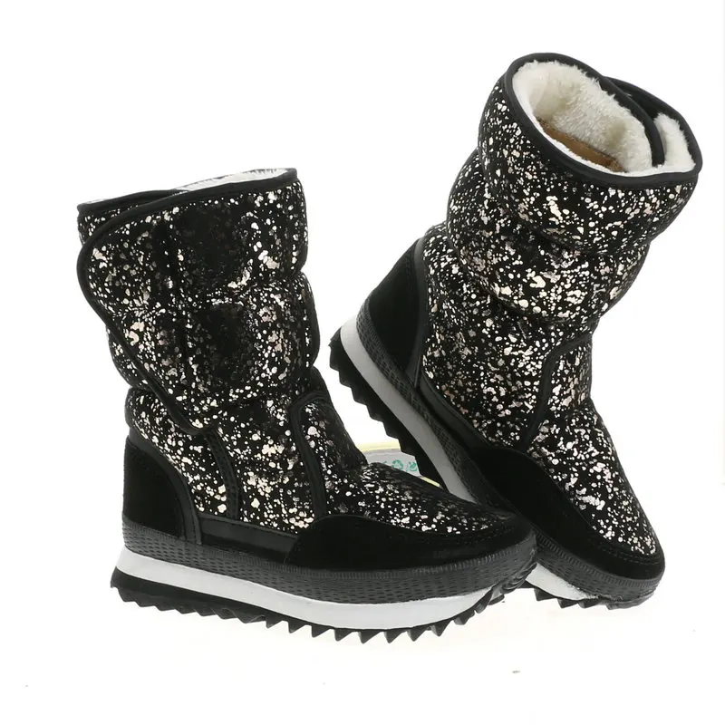 Женские ботинки; яркие зимние ботинки; красивый вид; плюш; мех; теплый стиль; большие размеры; популярные товары; ; большие размеры