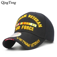 embroidered letters vietnam veteran baseball caps for men air force tactical baseball hat outdoor arm caps casual dad hat
