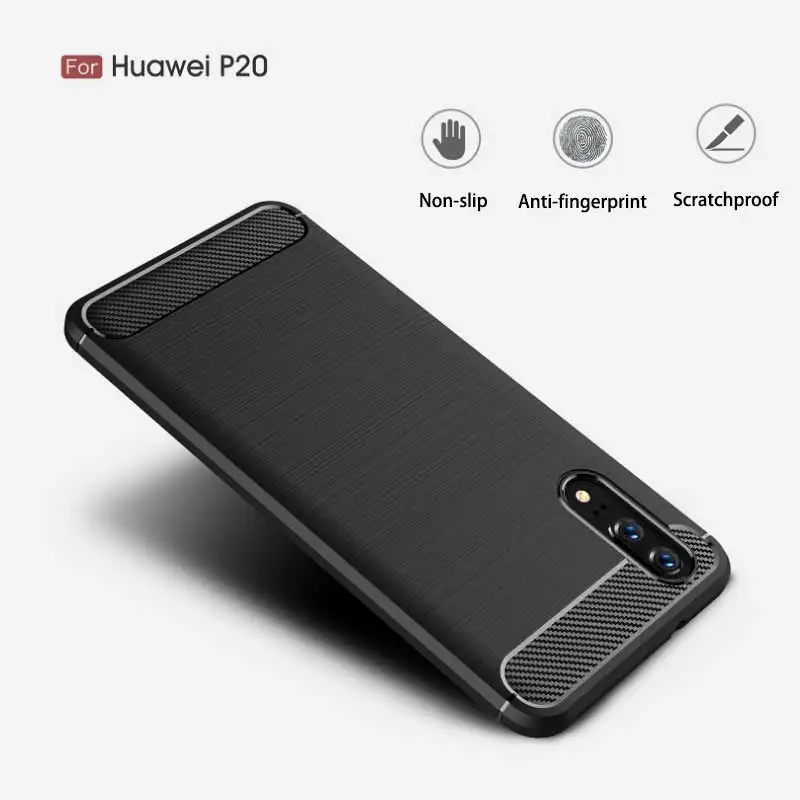 Силиконовый мягкий чехол для телефона huawei p20 tpu Тонкий lite новый тонкий матовый