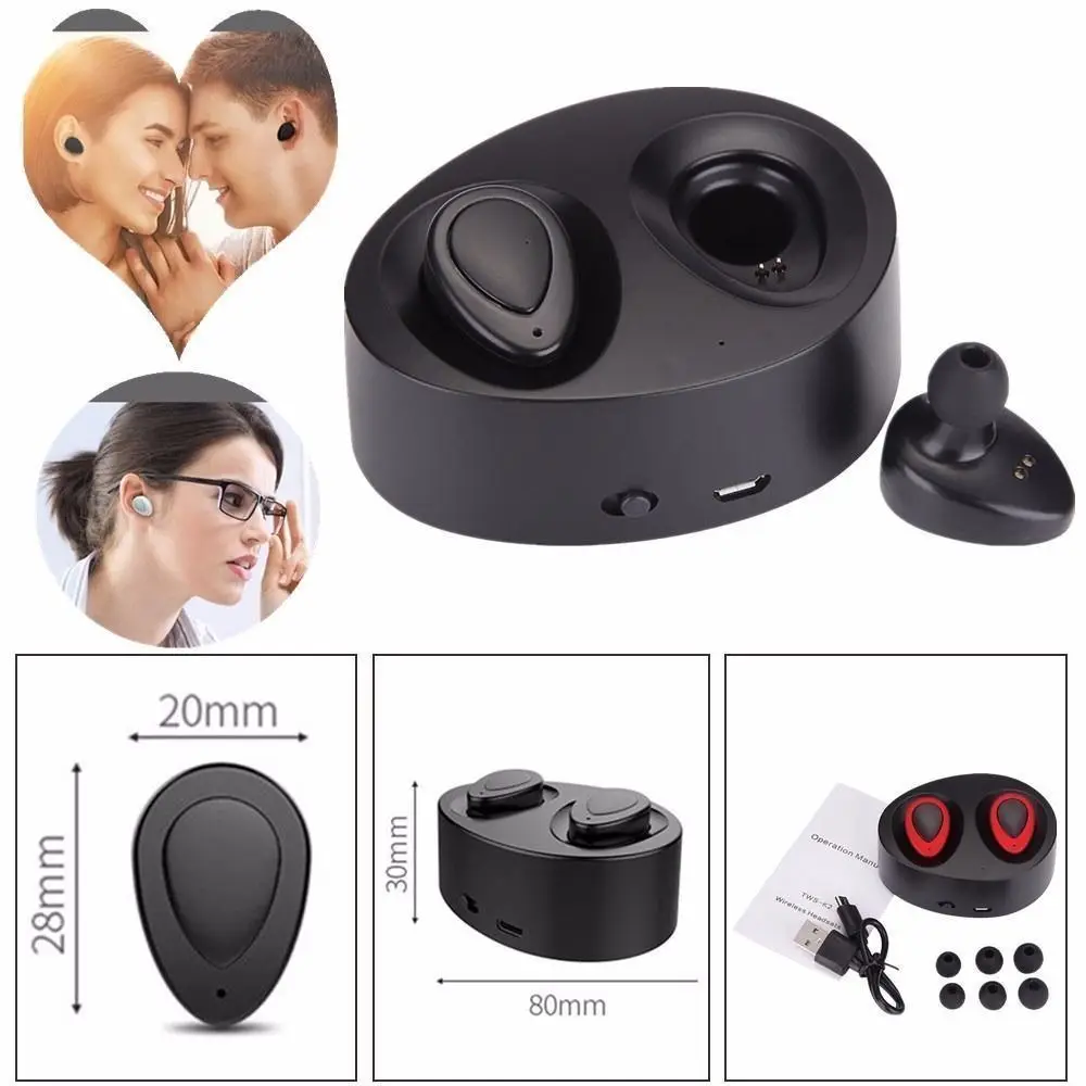 K2 TWS 4 1 Bluetooth наушники с зарядным устройством настоящие беспроводные мини стерео