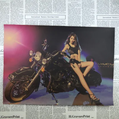 Прямая поставка Rider Винтаж Краски крафт Бумага плакат в байкерском стиле ретро