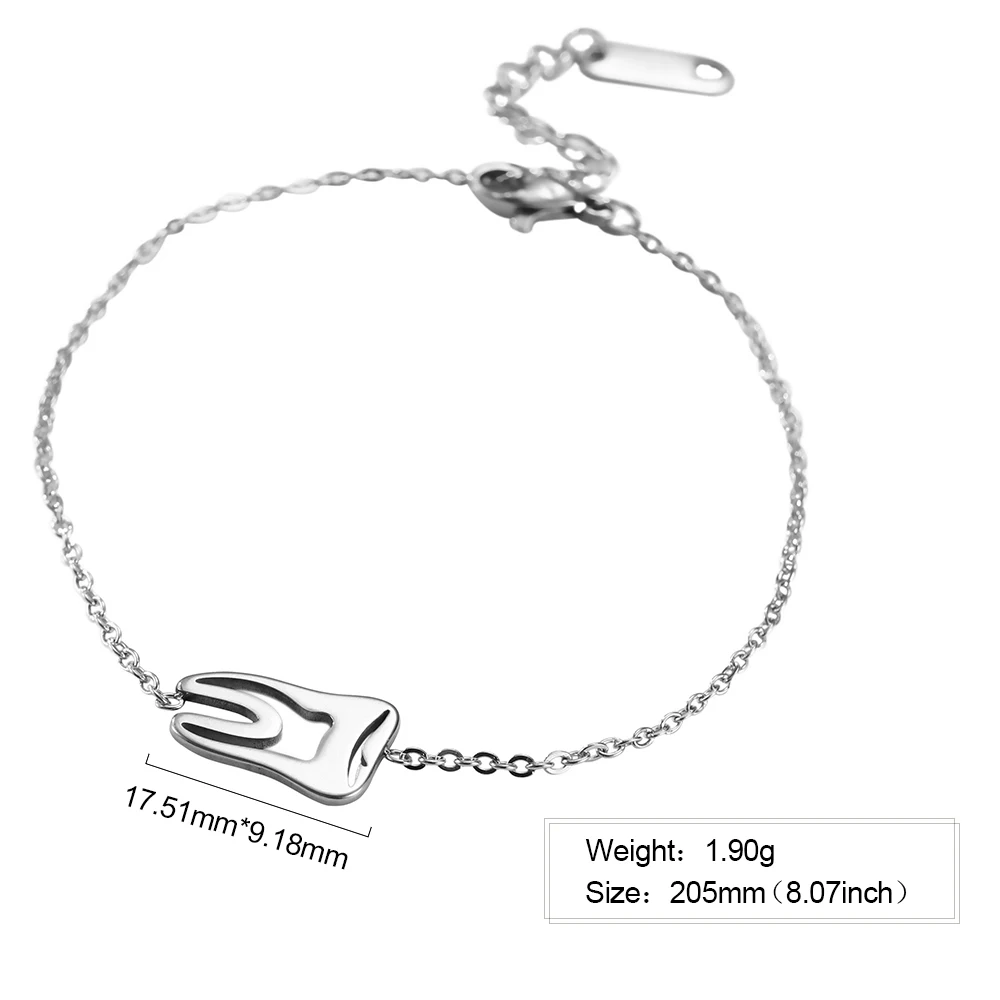 My Shape модель зуба из нержавеющей стали маленькие ожерелья для девочек подарок