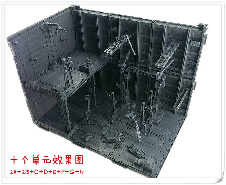 CG Gundam angar Domain base Scenario building action figure модель Комбинированная Модель|action figure|figure