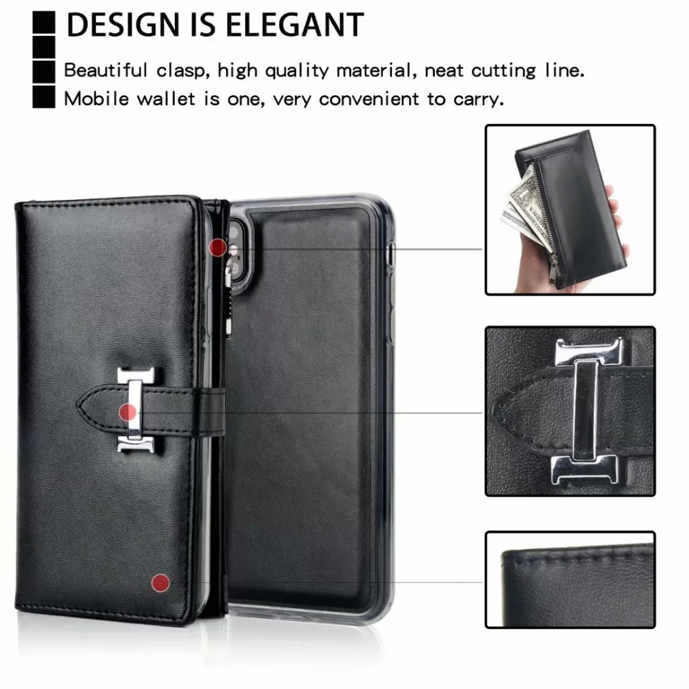 XINGDUO For iphone XS PU leather Business man women coque 7 plus/8 Plus/6S/6S Plus/XR/XS MAX/X card Smooth the purse | Мобильные