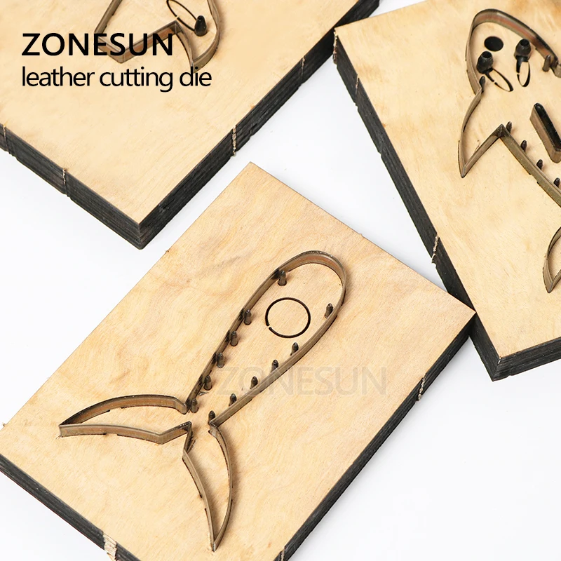 ZONESUN Акула Сделай Сам брелок для ключей вырезанный деревянный шаблон штамповка