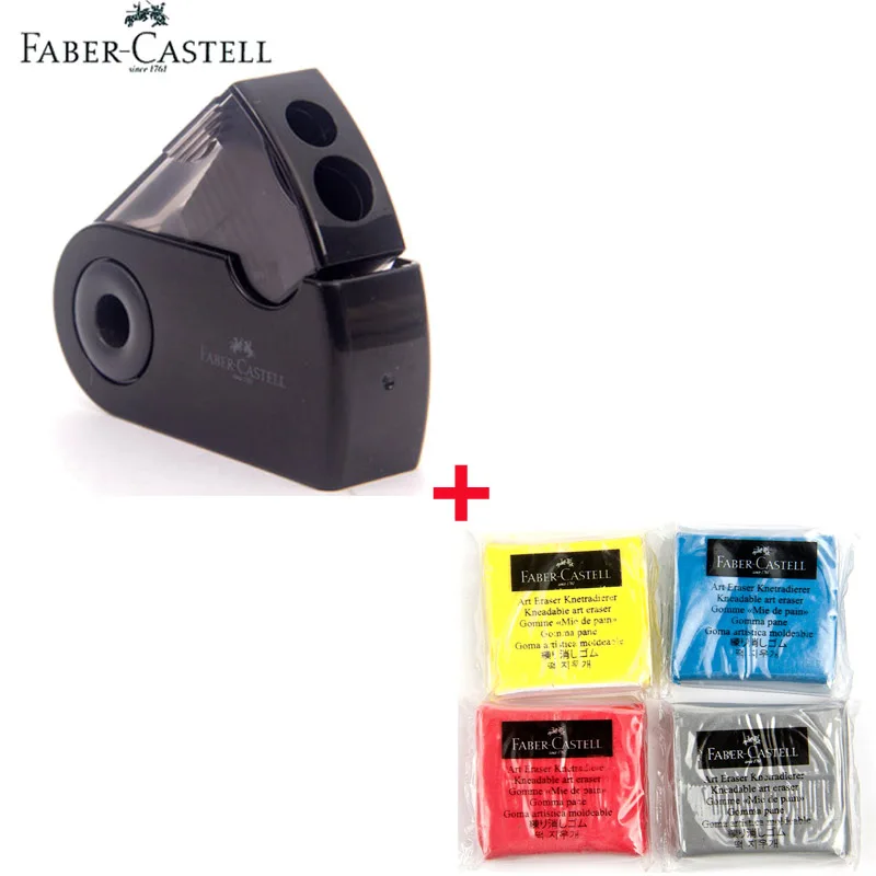 Faber-Castell Kneadable Art ластик для рисования карандаши 4 шт. большие ластики товары для рукоделия бесцветный Блендер с точилкой для карандашей