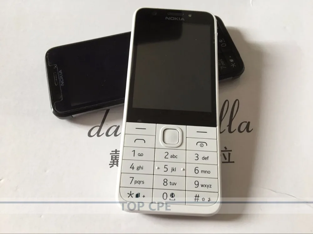 Nokia 230 разблокированный GSM 2," Dual SIM 2MP 360P одноядерный дешевый мобильный телефон Восстановленный мобильный телефон