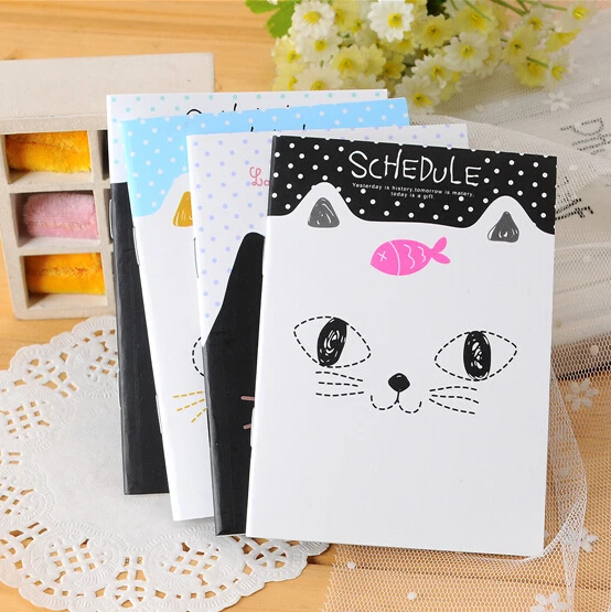 Kawaii Канцтовары маленькие милые мультфильмы школьные записные книжки Бумажная