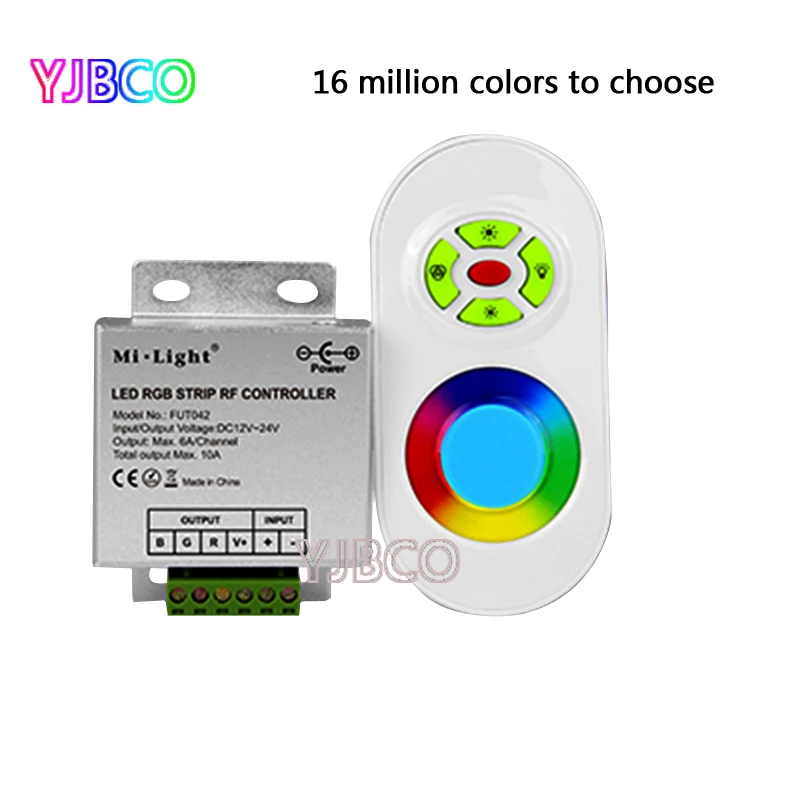 FUT042 2.4G RF DC12V-24V output 10A 433MHz RGB LED Strip controller for led strip light | Controler