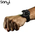 R2 светодиодный наручные часы вспышки светильник USB Перезаряжаемые модель на запястье фонарь светильник светодиодный тактический вспышки светильник s светильник ing для ночной езды кемпинг