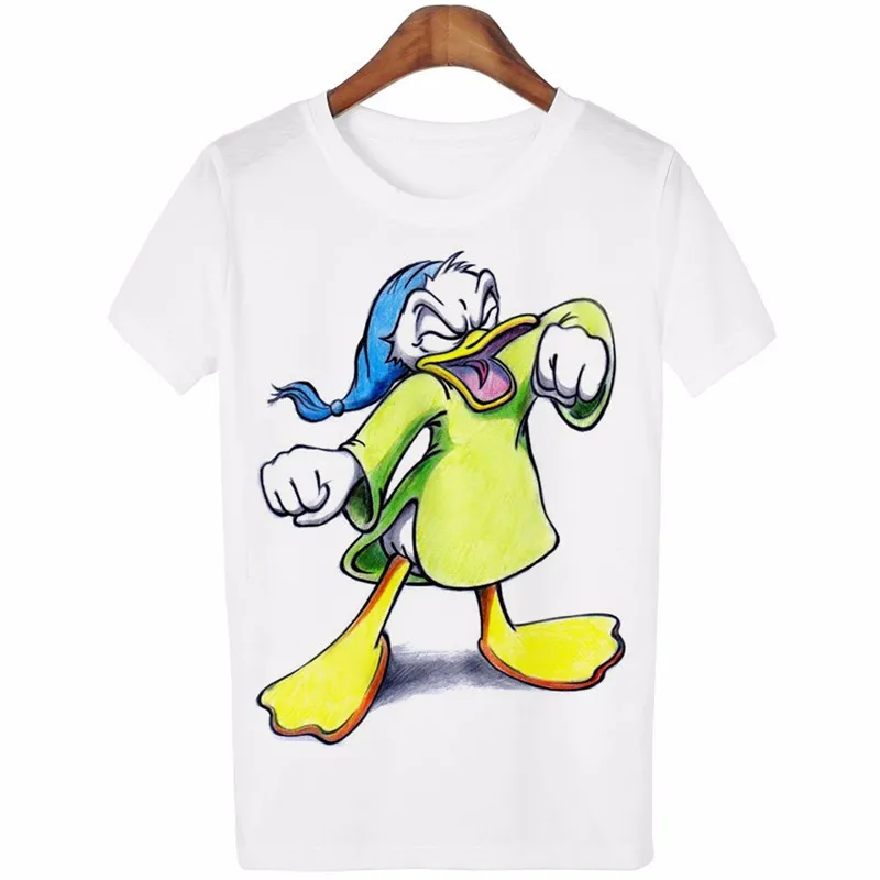 2019 new summer women's cute cartoon O-neck casual short-sleeved T-shirt | Женская одежда