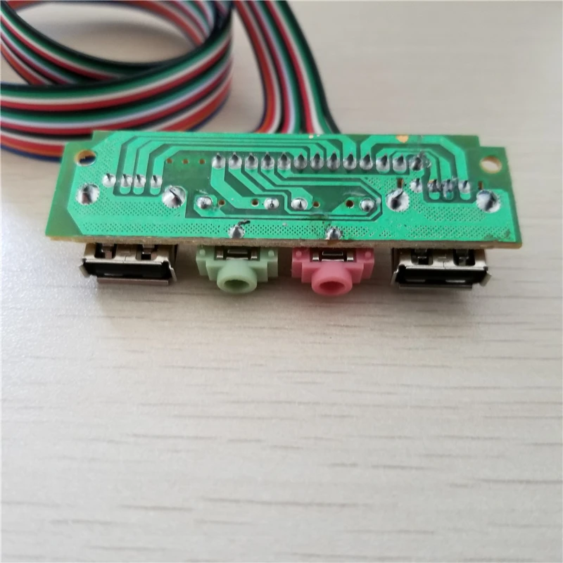 Компьютерное шасси передняя панель USB/аудио разъем кабель двойной USB Dupont адаптер