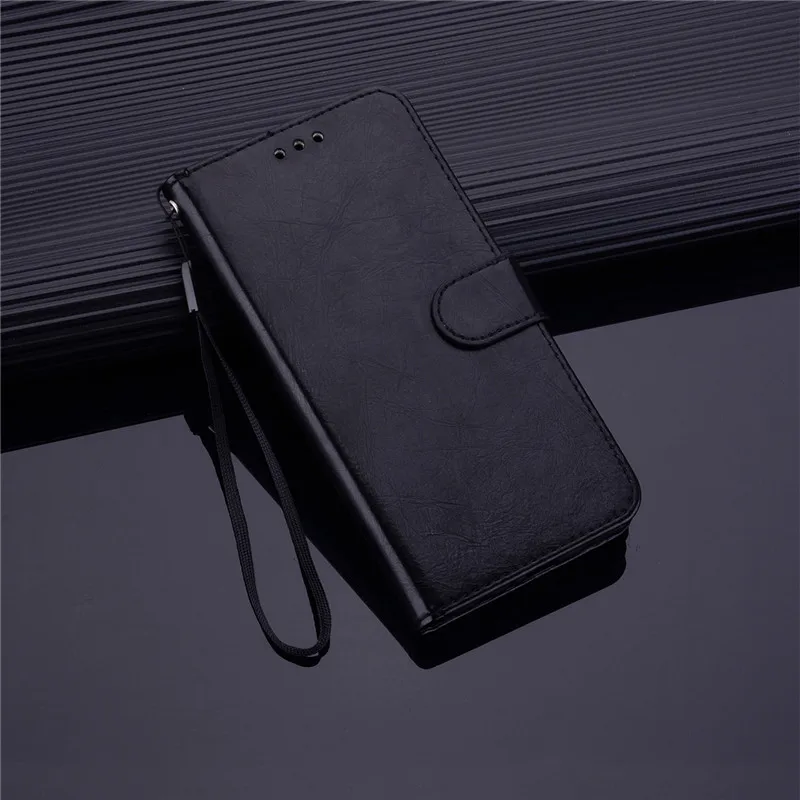 Black Чехол на Honor 7C AUM-L41, чехол, 5,7 дюймов, кошелек, флип, кожаный чехол для телефона Huawei Honor 7C Honor 7 C 5,7, русская версия, чехол - Цвет: Black