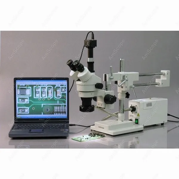 Тринокулярный стереомикроскоп -- AmScope поставки 3.5X-45X Стерео зум микроскоп с