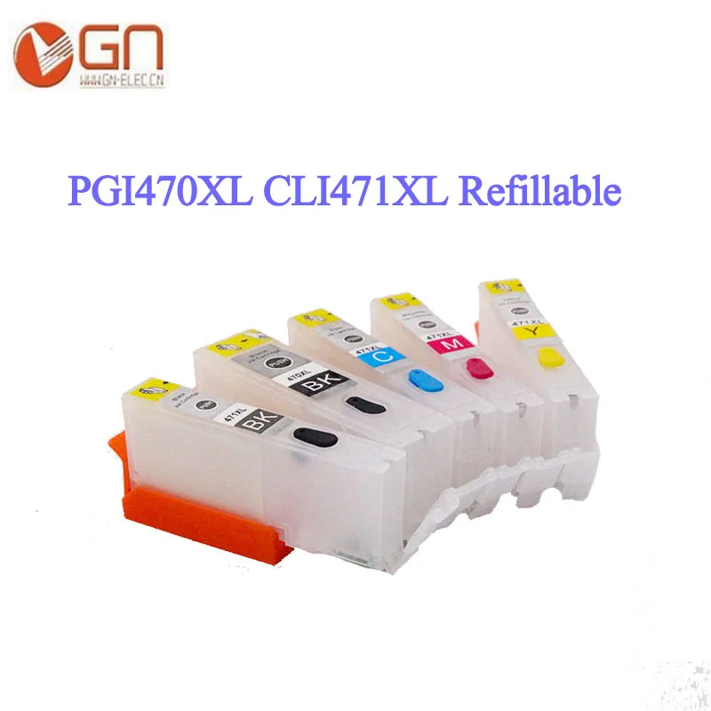 GN 25 шт. PGI470 CLI471 пустой пополняемый картридж для принтера Canon PGI 470XL CLI 471XL PIXMA MG5740/MG6840
