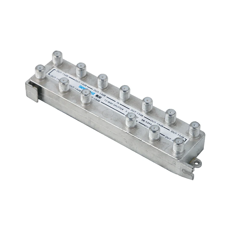 

top quality 12 way CATV splitter or tap off, cable tv spitter SB-12FZ 5-1000MHz signal mixer