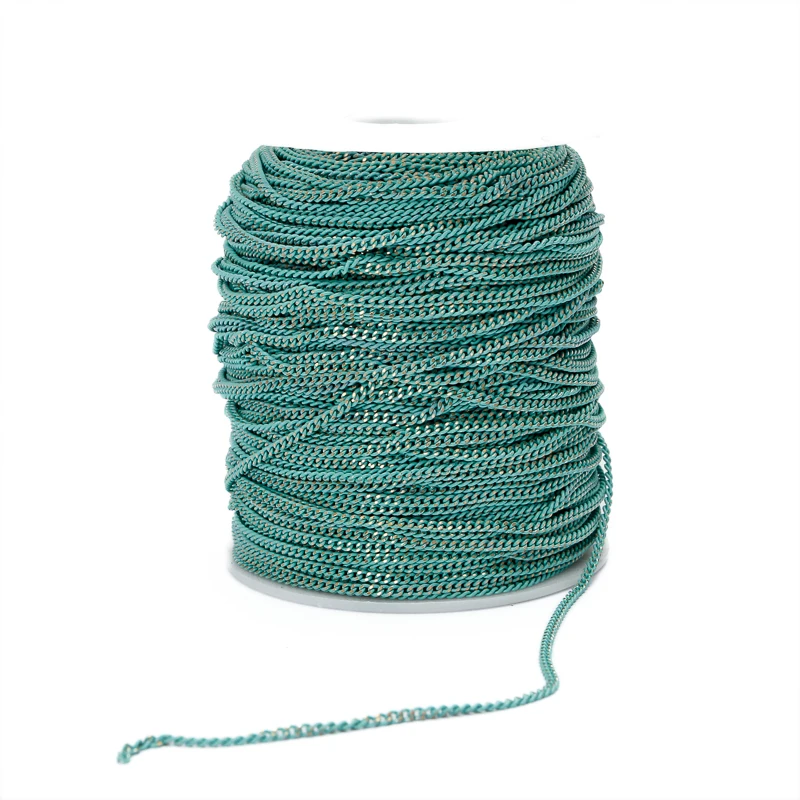 

5m/lot 2x3mm 3x4mm Jewelry Connector Chains Copper Bulk Tail Chains Extended Extension Chain for Bracelets Necklace DIY