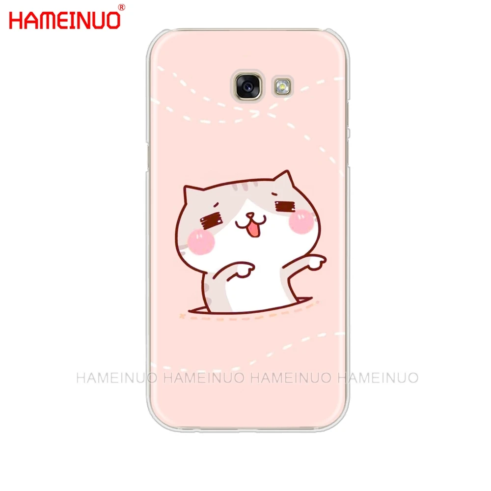 HAMEINUO Kawaii Molang мультфильм аниме собака кот сотовый телефон чехол для Samsung Galaxy A3 A310 A5