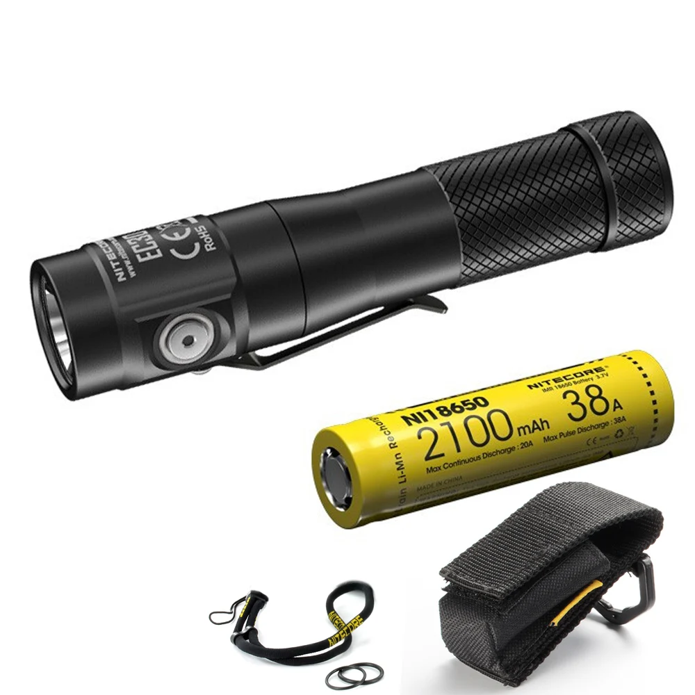 Nitecore EC30 Explorer фонарик CREE XHP35 HD LED max 1800 люмен дальность луча 220 м Магнитный фонарь с
