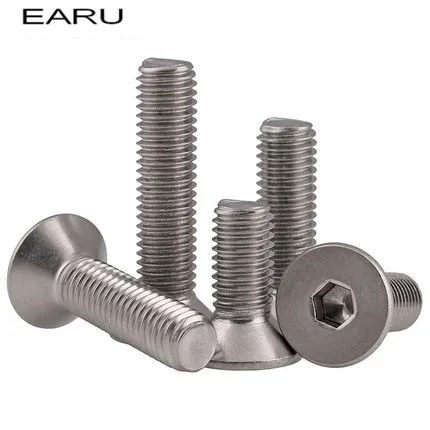 316 нержавеющая сталь с потайной плоской шестигранной головкой стандартного