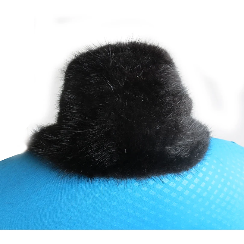 (TopFurMall ) Lady Autumn Winter Genuine Knitted Mink Fur Scarves Neck Rings Women Pashmina Wraps LF9012 |