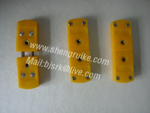 Мини разъем термопары K плоский штекер и гнездо|thermocouple mini connector|female femalemale male |