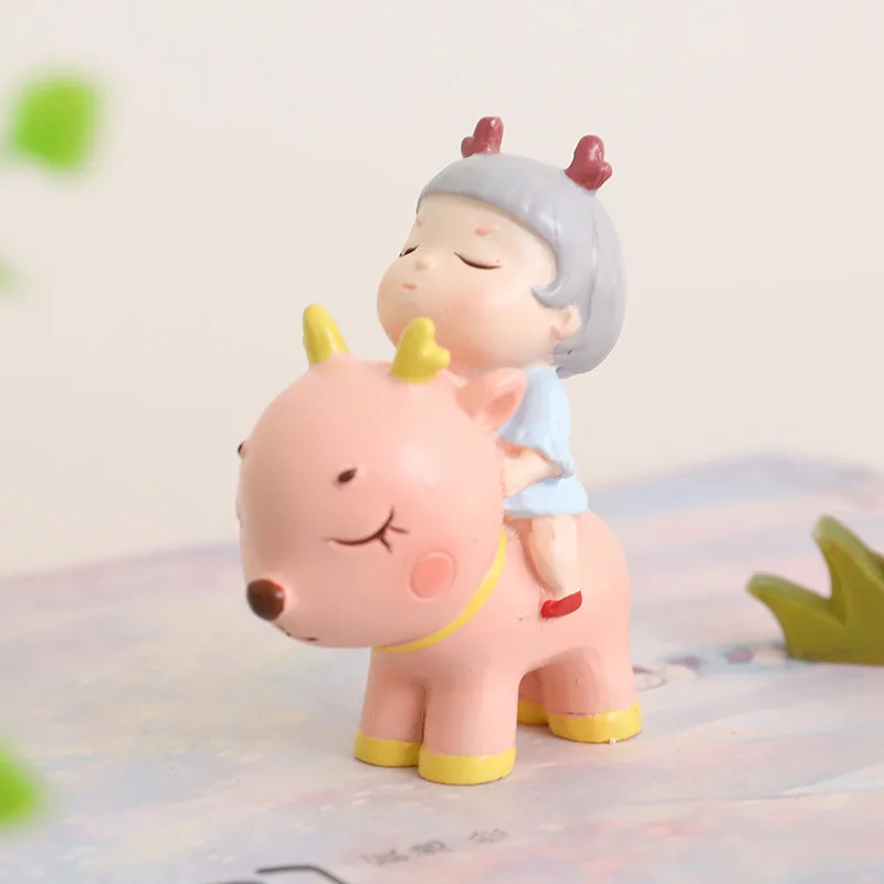 Сказочный садовый орнамент из 2 предметов для девочек миниатюрный кролик олень