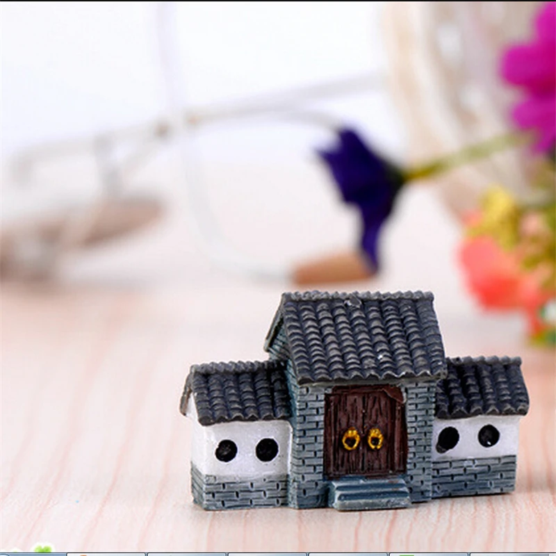 Ancient House Archway Micro Landscape Mini Old City Gate Resin DIY Decor Ornaments Crafts Fairy Garden Bonsai Home Decoration | Дом и сад