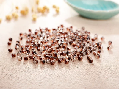 Coffee 180PCS DIY мм ювелирные изделия 4 мм бусины, стеклянные бусины, трещины, красочные бусины, сломанные цветы - Цвет: Coffee 180PCS