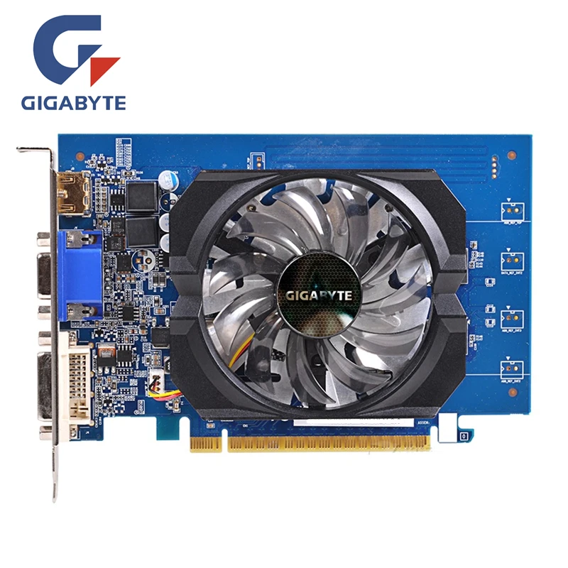 

GIGABYTE GT 730 2GB D5 Graphics Cards GV-N730D5-2GI 64Bit GDDR5 Video Card for nVIDIA Geforce GT730 D5 HDMI Dvi Used VGA Cards