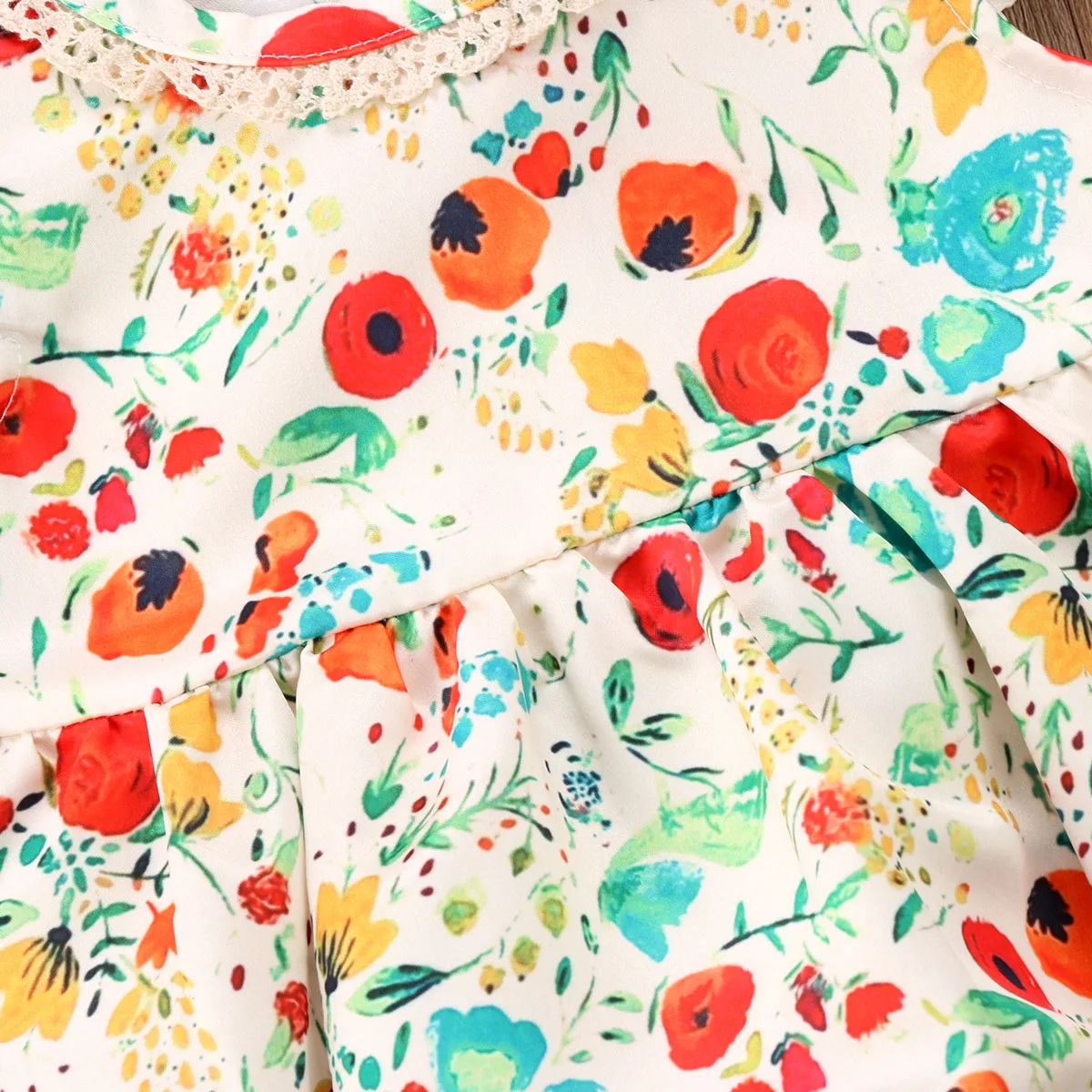 2018 новорожденных для маленьких девочек без рукавов с цветочным принтом