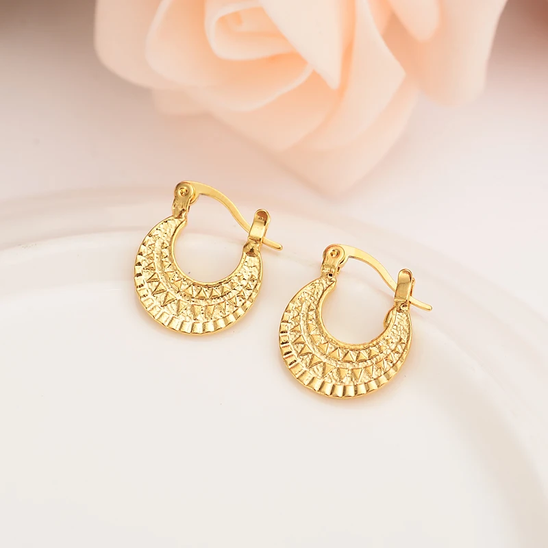 Bangrui 24K африканские круглые серьги для женщин и девушек ювелирные изделия