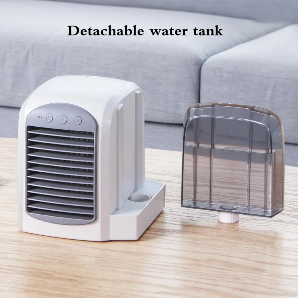 USB mini air cooler Air conditioning fan portable Cooler conditioner humidifier purifier for Home Office Desktop | Бытовая техника
