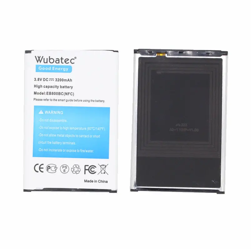2x Note3 3200 мАч B800BC NFC батарея + настенное зарядное устройство для Samsung Galaxy Note 3 N9000 N9002