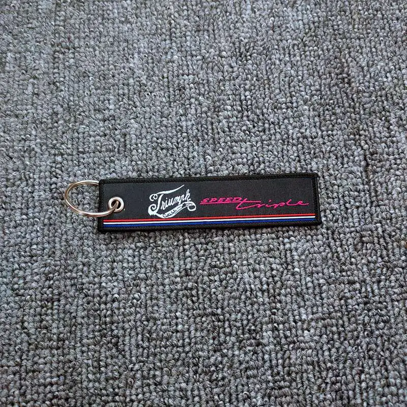 

Motorcycle Key Chain Woven Key Ring Tag Label Chain For Triumph THRUXTON SPEED