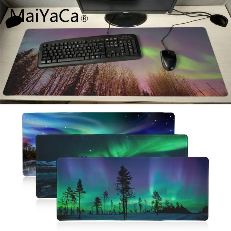 MaiYaCa популярный коврик для мыши aurora Starry Sky игровые коврики с закругленными краями