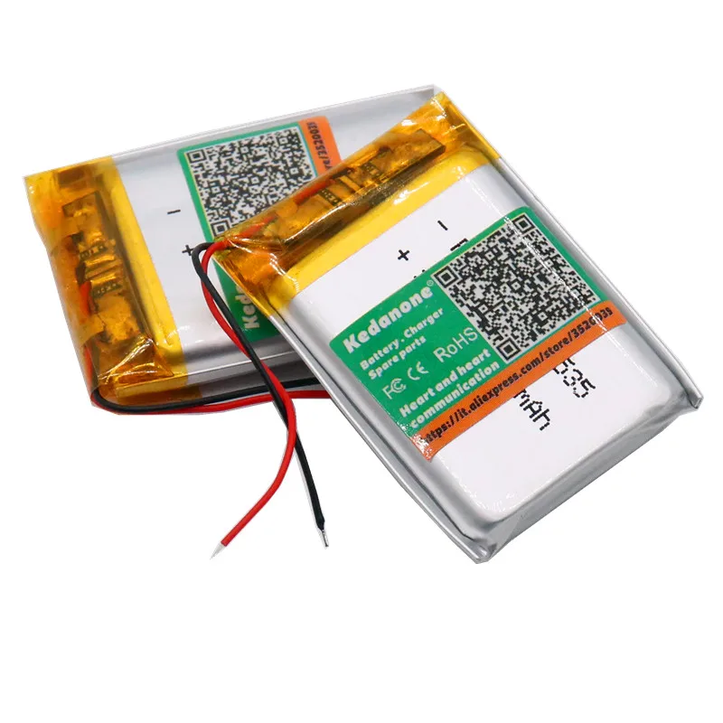 Kedanone 700mAh литий полимерный ионный аккумулятор для наушников тахограф модель 582535