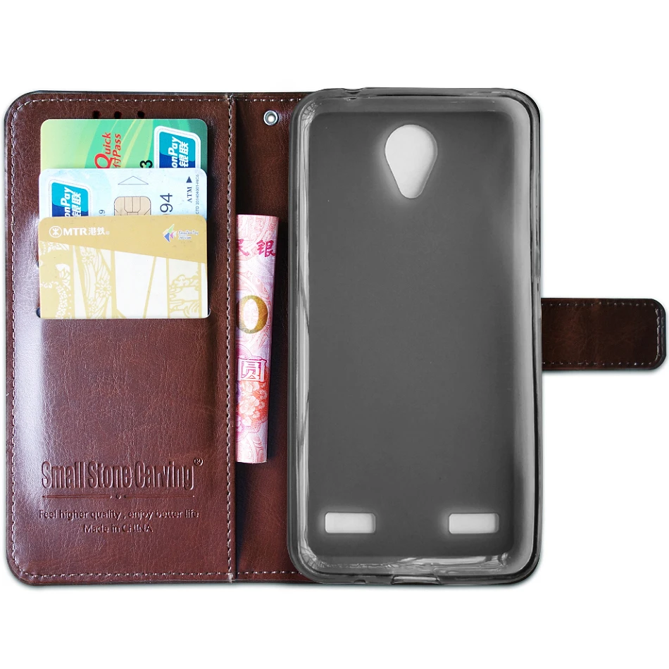 Silicone Wallet For ZTE Blade A520 Case Luxury PU Leather Phone A 520 Cover Flip Silicon | Мобильные телефоны и