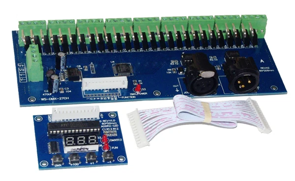 27CH DMX512 контроллер декодер 27A 27-канальный фотографический со светодиодным