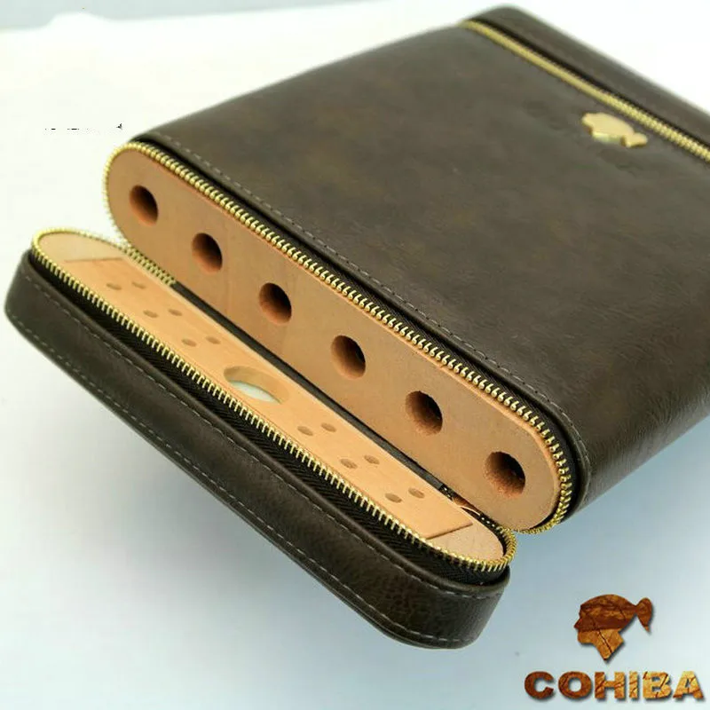 Шесть портсигар с сигарой увлажняющие трубки хьюмидор для сигар Cohiba Изысканные