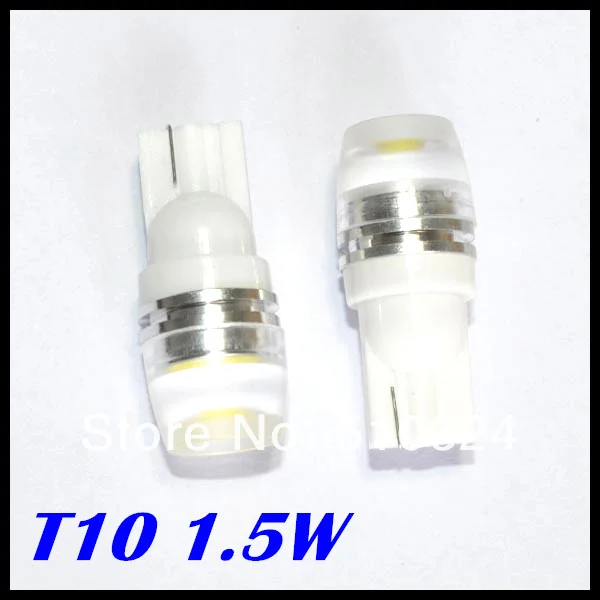 

100pcs/lot T10 LED Car light White Super Bright 1.5W LED T10 Car Bulb Reading Light Lamp Car Interior Light Free Shipping