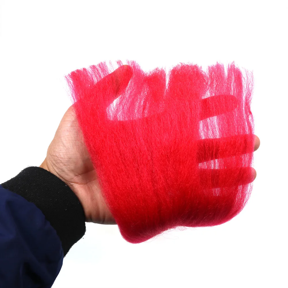Wifreo 37 см мягкий и плюффи EP гольян волокна Стример Летать волокна Bucktail Джиг голова связывая Материал для ловли Нахлыстом Приманки
