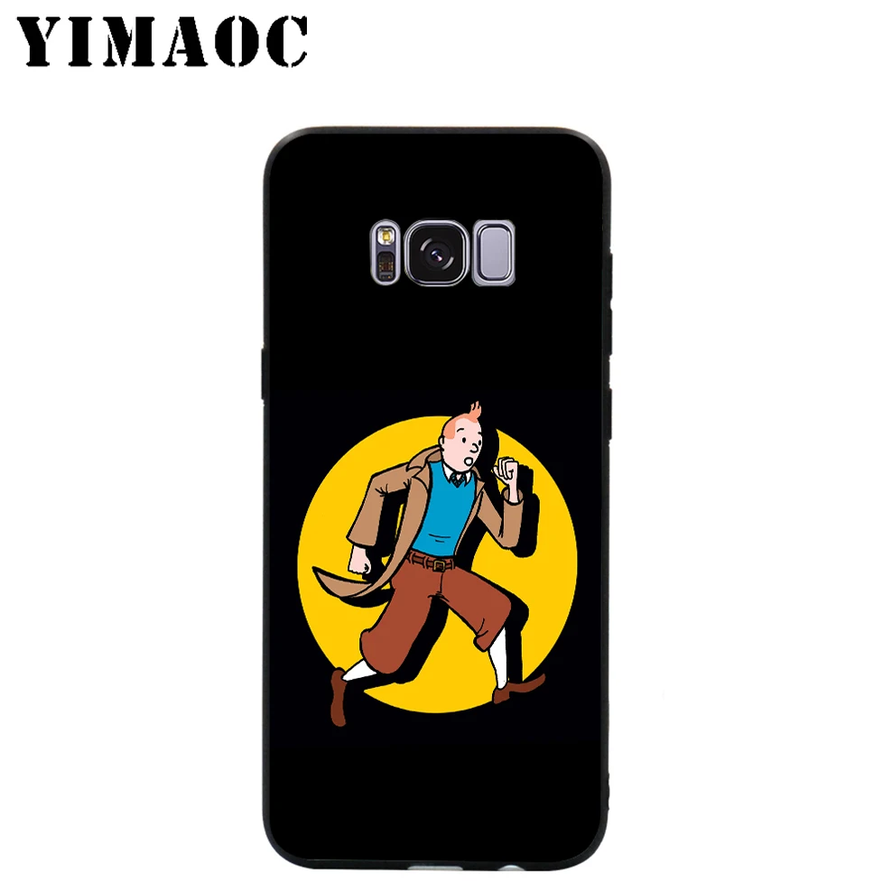 The Adventures of Tintin Soft Case for Samsung Galaxy S10 S10e S9 S8 A6 Plus S7 S6 Edge A7 A5 A3 J6 Note 9 8 |