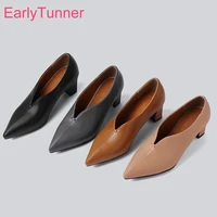 hot brand new sexy apricot brown women formal pumps 2 inch high heels lady nude shoes es196 plus big small size 10 28 43 46