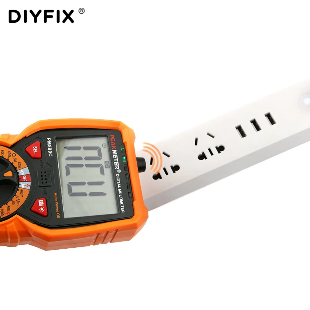 Портативный цифровой мультиметр DIYFIX для измерения напряжения сопротивления
