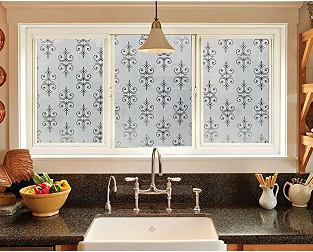 Funlife 90x200 см матовое стекло конфиденциальности статический цепляющийся виниловый