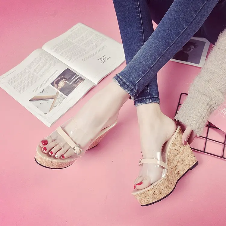 AGUTZM/летние женские сабо босоножки на танкетке садовая обувь шлепанцы ручной